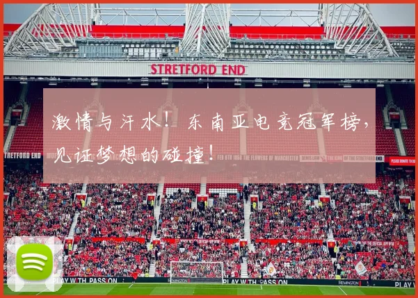 激情与汗水！东南亚电竞冠军榜，见证梦想的碰撞！